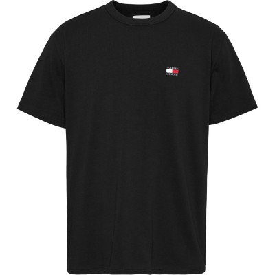 тениска,облекла,на,разпродажба,tommy,jeans,classic,tommy,small,badge,t,shirt,black,bds