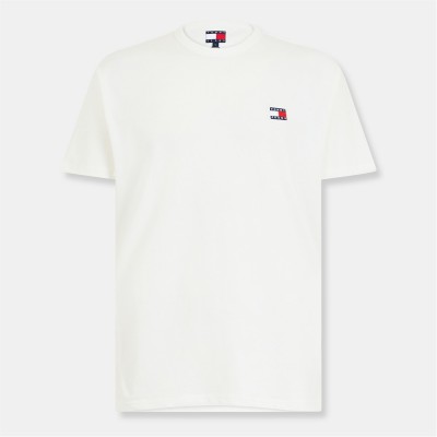 тениска,облекла,на,разпродажба,мъжки,тениски,tommy,jeans,classic,tommy,small,badge,t,shirt,ecru