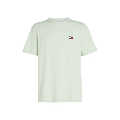 тениска,облекла,на,разпродажба,мъжки,тениски,tommy,jeans,classic,tommy,small,badge,t,shirt,green,lxy