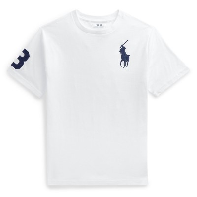 тениска,polo,ralph,lauren,kids,large,logo,t,shirt,white