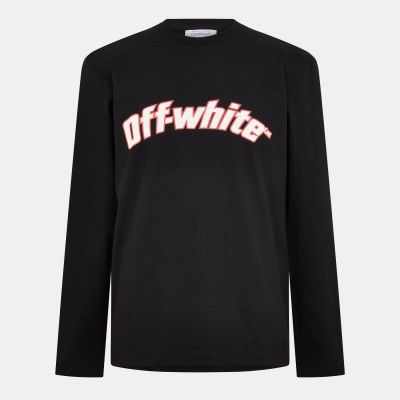 тениска,мъжки,тениски,off,white,men,s,logo,skate,long,sleeve,t,shirt,black,white