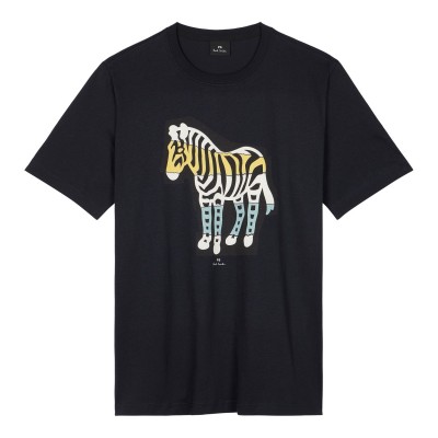 тениска,мъжки,тениски,ps,paul,smith,ps,zebcutout,tee,sn53,navy,49