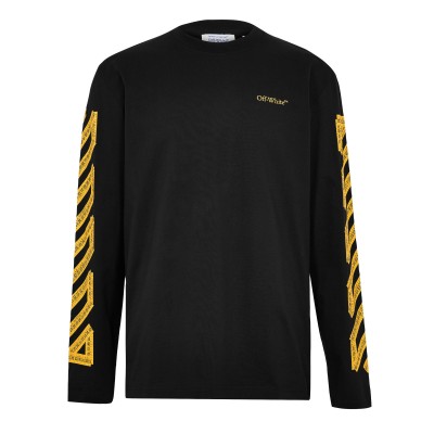 тениска,мъжки,тениски,off,white,men,s,arrow,skate,long,sleeve,t,shirt,black,citrus