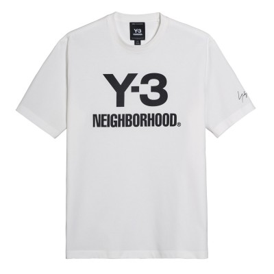 тениска,облекла,на,разпродажба,мъжки,тениски,y3,x,neighborhood,logo,t,shirt,core,white