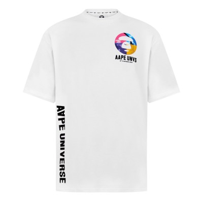 тениска,мъжки,тениски,aape,universe,bones,t,shirt,white,whx