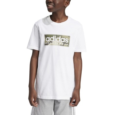 юношеска,тениска,разпродажба,adidas,детски,тениски,adidas,logo,t,shirt,junior,wht,khaki,grey
