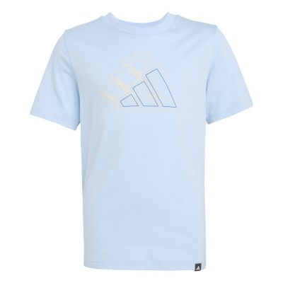 юношеска,тениска,детски,тениски,детски,облекла,adidas,logo,t,shirt,junior,glow,blue