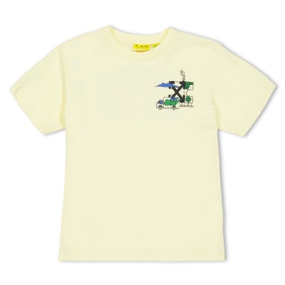 детска,тениска,детски,3/4,панталони,off,white,unisex,kids',arrow,t,shirt,lemon,740