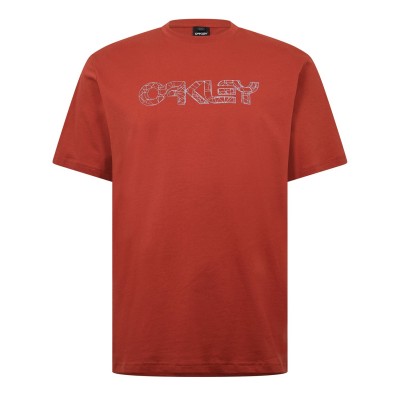 тениска,мъжки,тениски,oakley,men's,t,shirt,flame,red