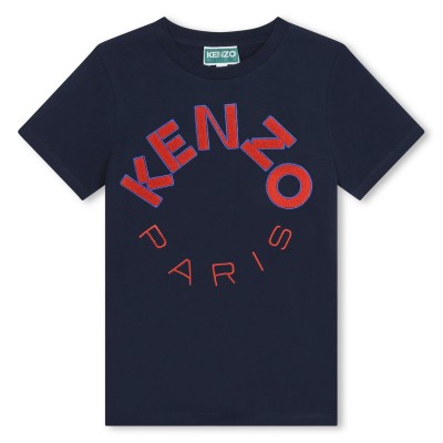 тениска,детски,3/4,панталони,kenzo,paris,logo,t,shirt,navy,red84a