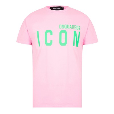 тениска,облекла,на,разпродажба,мъжки,тениски,dsquared2,be,icon,cool,t,shirt,pink,green