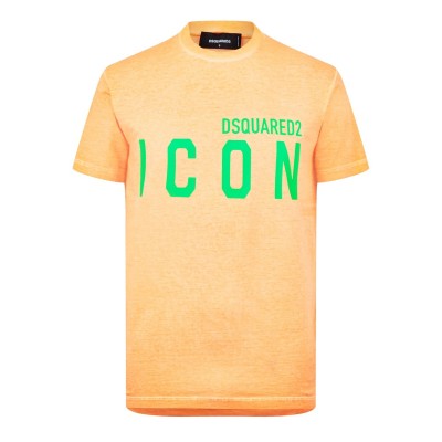 тениска,мъжки,тениски,dsquared2,be,icon,cool,t,shirt,orange,green