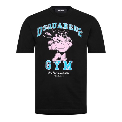 тениска,облекла,на,разпродажба,мъжки,тениски,dsquared2,gym,logo,t,shirt,black
