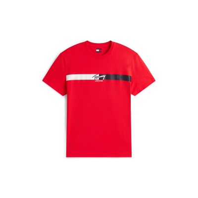 тениска,мъжки,тениски,tommy,jeans,men's,t,shirt,rapid,red