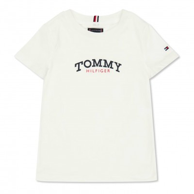 тениска,детски,3/4,панталони,tommy,hilfiger,tommy,mono,t,shirt,jn62,white,ybr