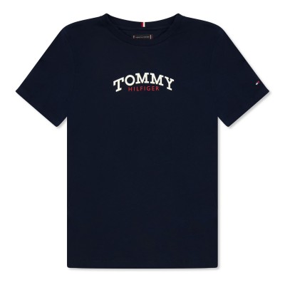 тениска,детски,3/4,панталони,tommy,hilfiger,kids',mono,t,shirt,night,navy,c1g