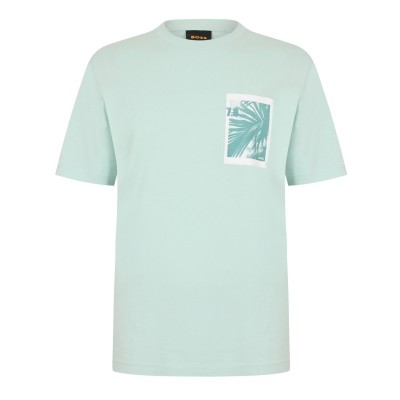 тениска,облекла,на,разпродажба,мъжки,тениски,boss,men's,t,shirt,turquoise,446