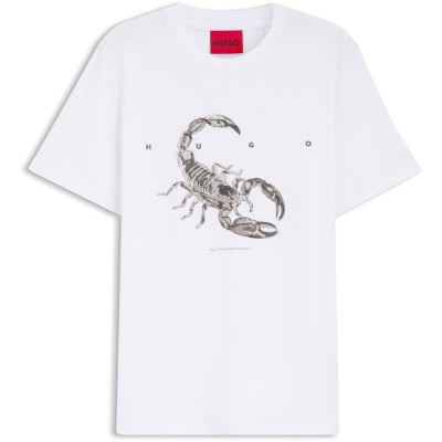 тениска,облекла,на,разпродажба,мъжки,тениски,hugo,hugo,cotton,jersey,t,shirt,with,spaced,out,logo,white102