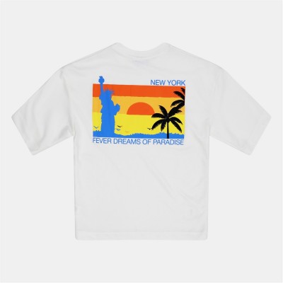 тениска,облекла,на,разпродажба,мъжки,тениски,rose,london,london,fewer,dreams,t,shirt,off,white