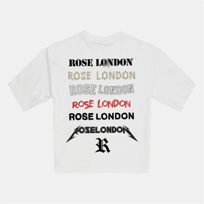 тениска,облекла,на,разпродажба,мъжки,тениски,rose,london,london,back,logo,t,shirt,off,white