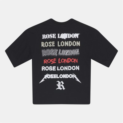 тениска,облекла,на,разпродажба,мъжки,тениски,rose,london,london,back,logo,t,shirt,black