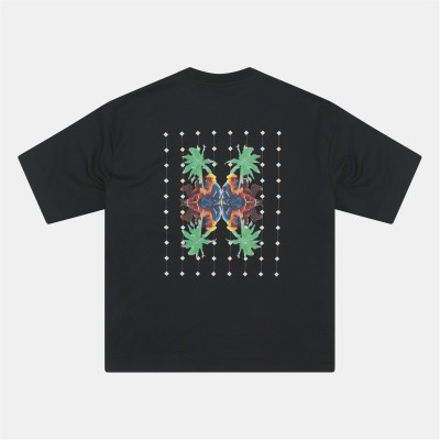 тениска,облекла,на,разпродажба,мъжки,тениски,rose,london,london,palm,t,shirt,black