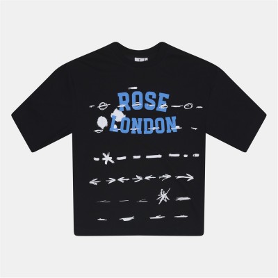 тениска,облекла,на,разпродажба,мъжки,тениски,rose,london,london,graffiti,stripe,t,shirt,black