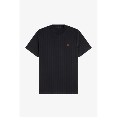 облекла,на,разпродажба,мъжки,тениски,fred,perry,fred,pique,stripe,t,sn62,black,102