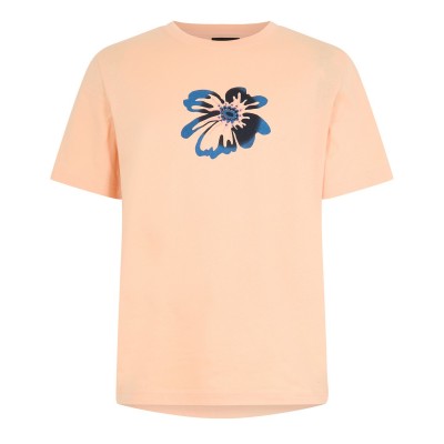 тениска,мъжки,тениски,ps,paul,smith,ps,flower,t,shirt,sn62,orange,15d