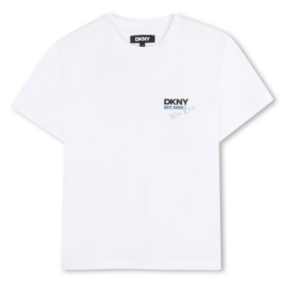 детска,тениска,dkny,unisex,kids,t,shirt,white