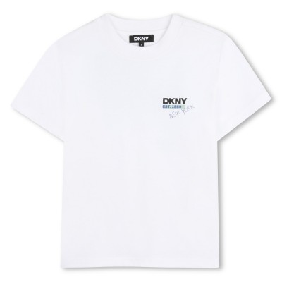 тениска,детски,3/4,панталони,dkny,dkny,ss,t,shirt,jn63,white