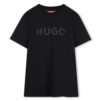 тениска,детски,3/4,панталони,детски,облекла,hugo,hugo,ss,t,shirt,jn63,black