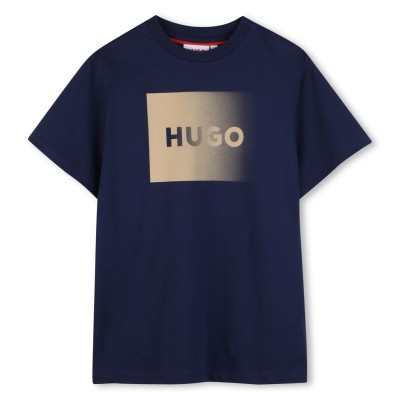 тениска,детски,3/4,панталони,детски,облекла,hugo,hugo,ss,t,shirt,jn63,navy,blue
