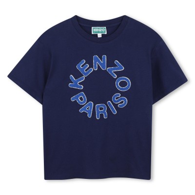 детска,тениска,kenzo,unisex,kids,t,shirt,navy,blue