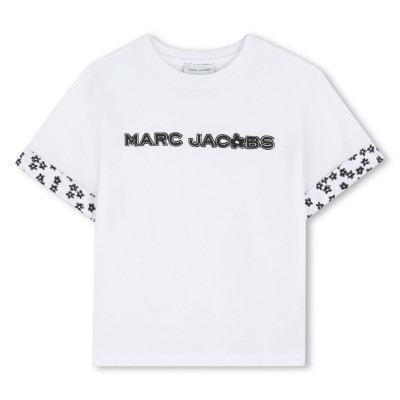 тениска,детски,3/4,панталони,детски,облекла,marc,jacobs,marc,t,shirt,jn63,white
