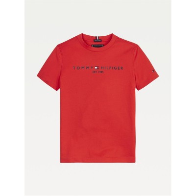 юношеска,тениска,детски,облекла,tommy,hilfiger,essential,t,shirt,juniors,crimson,xnl