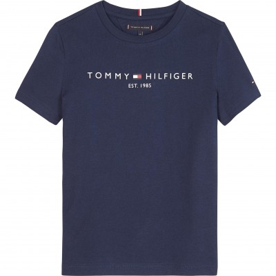 юношеска,тениска,tommy,hilfiger,essential,t,shirt,juniors,twilight,navy