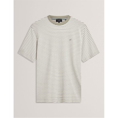 облекла,на,разпродажба,мъжки,тениски,ted,baker,ted,ss,o,sz,strp,t,sn62,mid,green