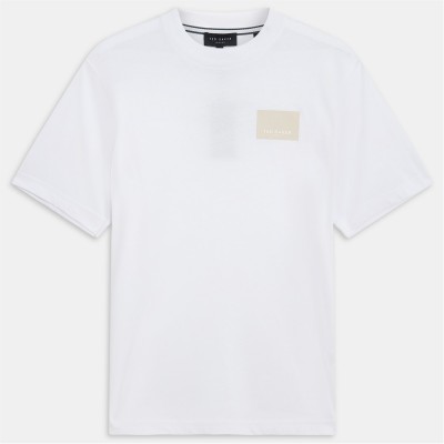 облекла,на,разпродажба,мъжки,тениски,ted,baker,ted,baker,ss,box,graphic,logo,tee,white