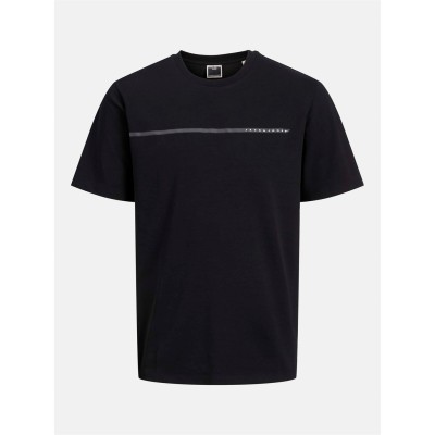 мъжка,тениска,jack,and,jones,fusion,branding,t,shirt,mens,black