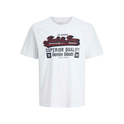 jack,and,jones,colour,logo,t,shirt,mens,plus,size,cloud,dancer