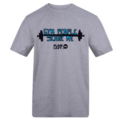 plain,lazy,plain,lazy,printed,tee,gym,people,scare,me