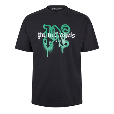 тениска,облекла,на,разпродажба,мъжки,тениски,palm,angels,palm,milan,tee,sn99,black,green