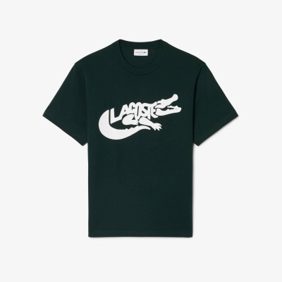 мъжки,тениски,lacoste,script,croc,sn64,green,yzp