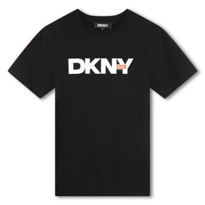 детска,тениска,dkny,unisex,kids,logo,t,shirt,black,09b