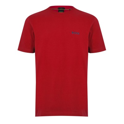 тениска,облекла,на,разпродажба,мъжки,тениски,boss,crew,logo,t,shirt,medium,red,610