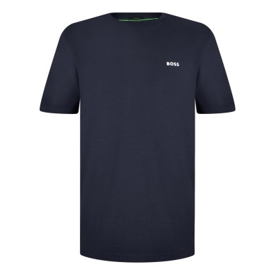 тениска,мъжки,тениски,boss,crew,logo,t,shirt,navy,402
