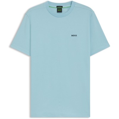 тениска,облекла,на,разпродажба,мъжки,тениски,boss,crew,logo,t,shirt,pastl,blue,455