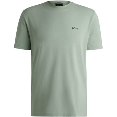 тениска,облекла,на,разпродажба,мъжки,тениски,boss,crew,logo,t,shirt,open,green,357