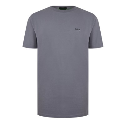 тениска,мъжки,тениски,boss,crew,logo,t,shirt,med,grey,036